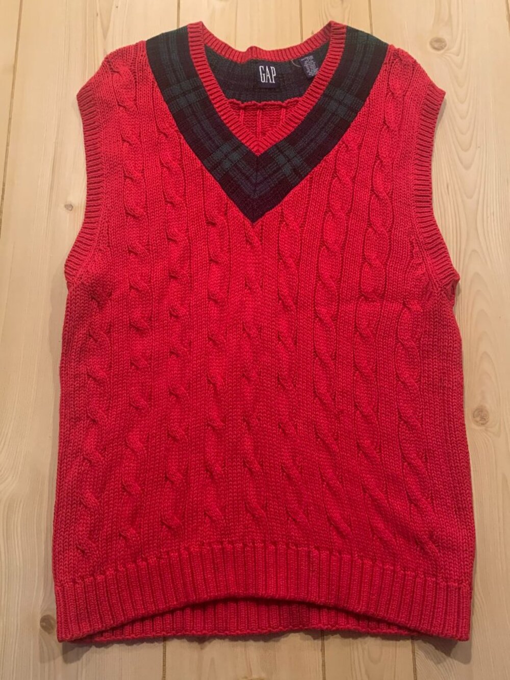 Vintage Y2K GAP Retro Boho Indie Hipster Casual Sweater Vest Women's Size XL